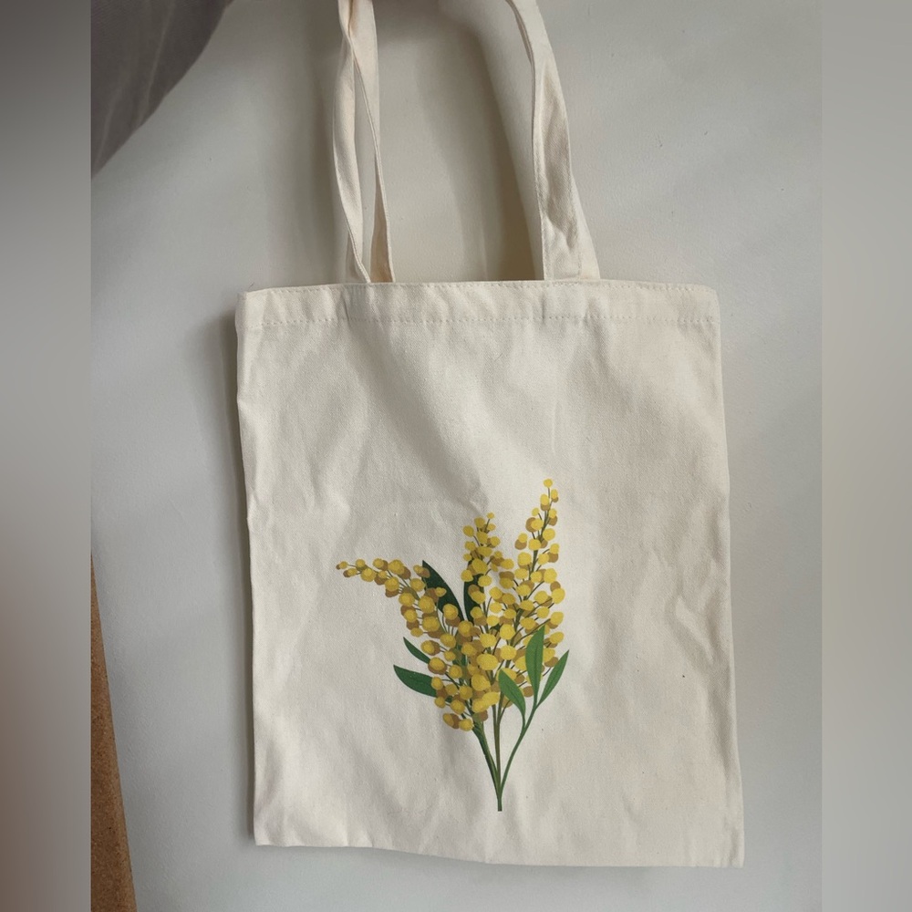 Floral Canvas Tote Bag
